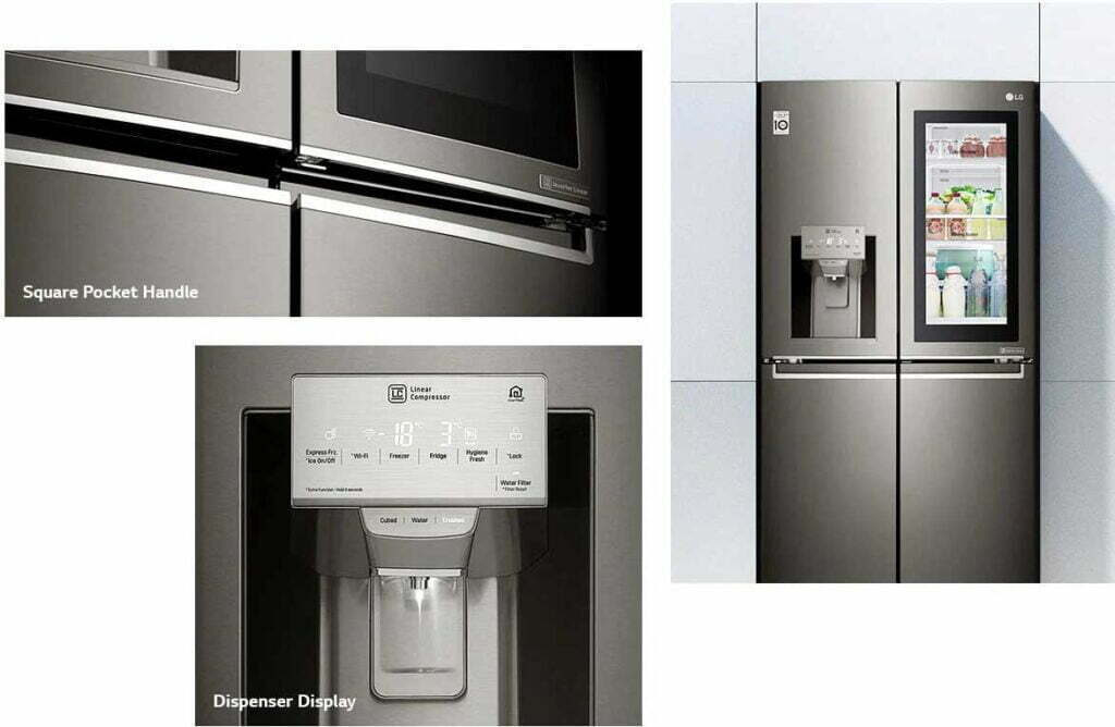 LG refrigerator freezer GRX-274DPBC