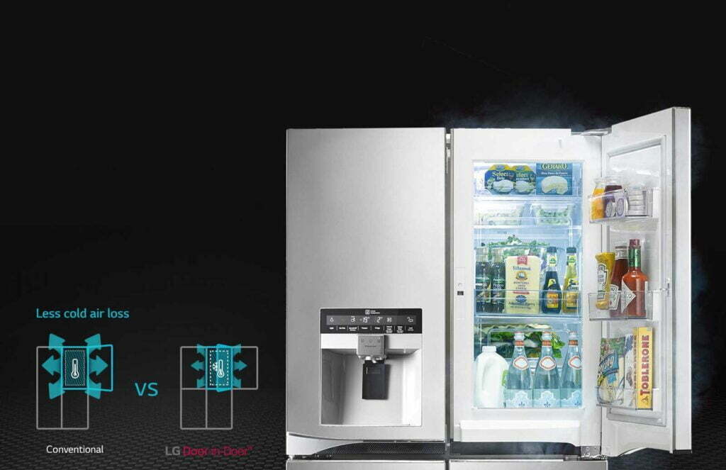 مشخصات LG refrigerator freezer GR-J259CLBV